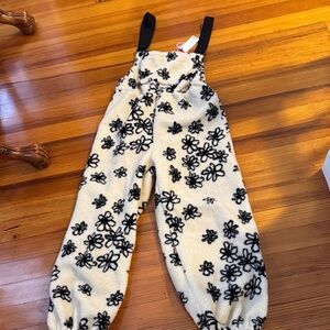 Cider Cream and Black Floral Jumpsuit, Fleece, NWT, XL